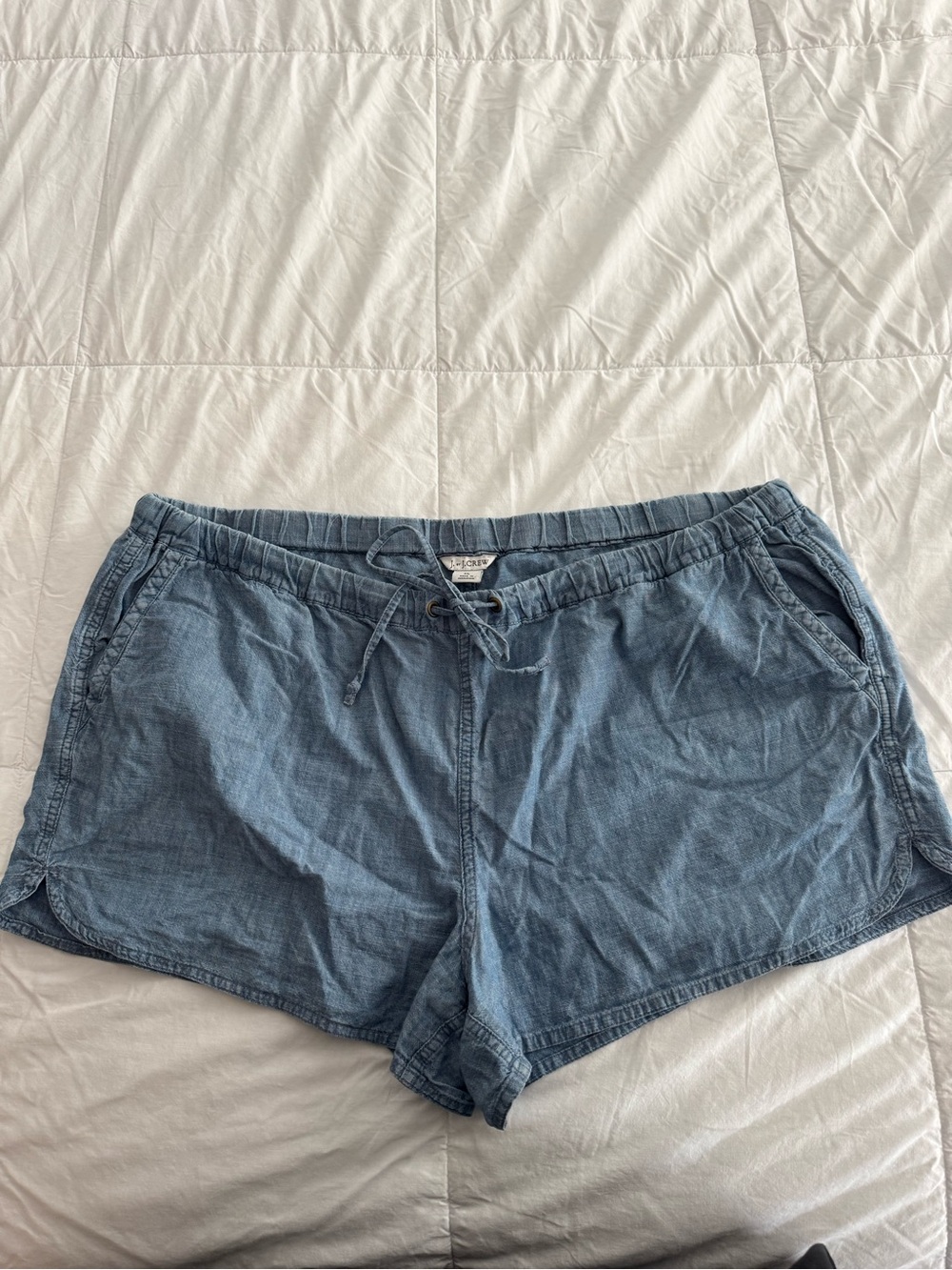 J. Crew Women's Light Blue Drawstring Shorts